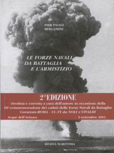 Copertina di Le forze navali da battaglia e l'armistizio
