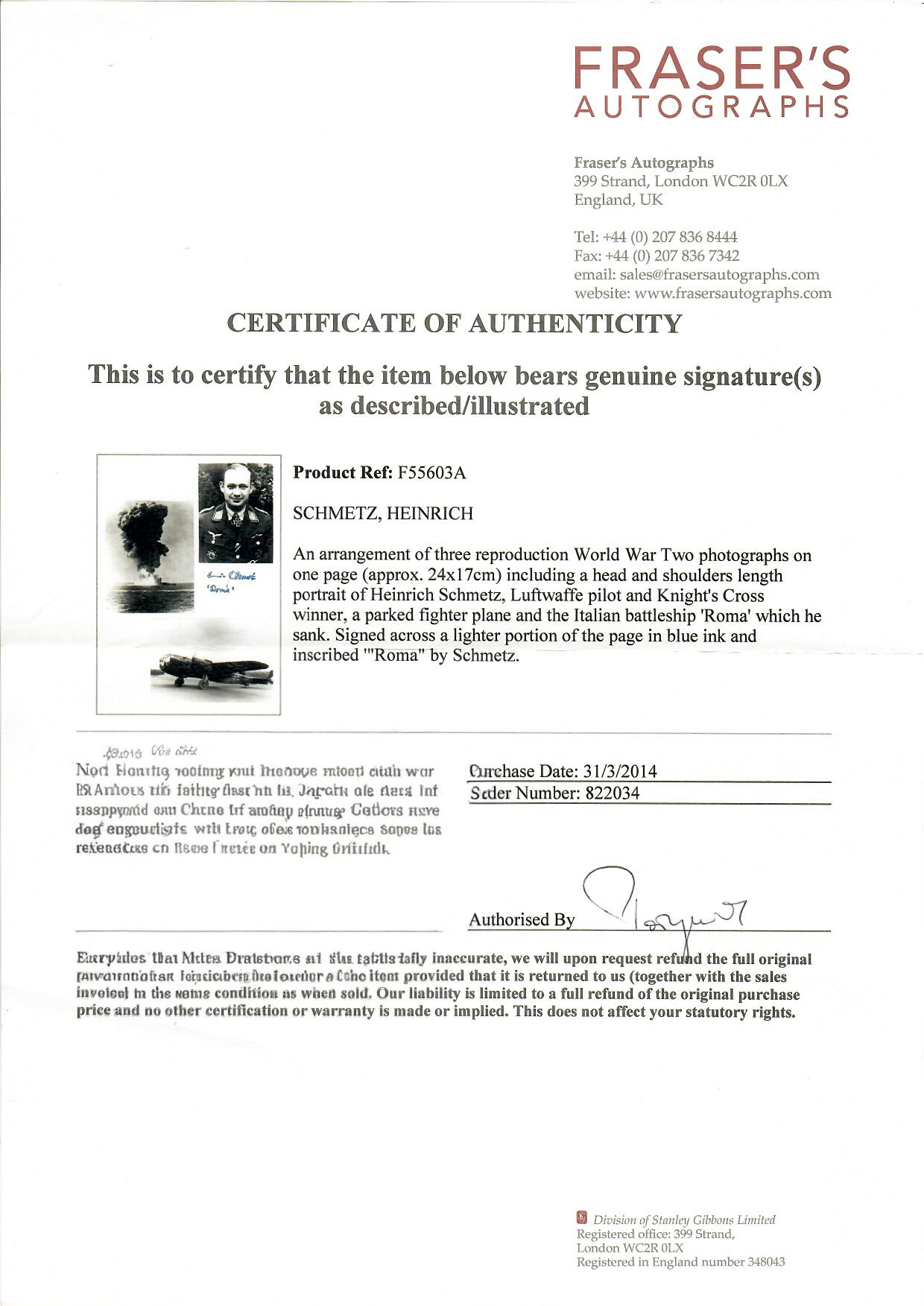 Certificato autenticità